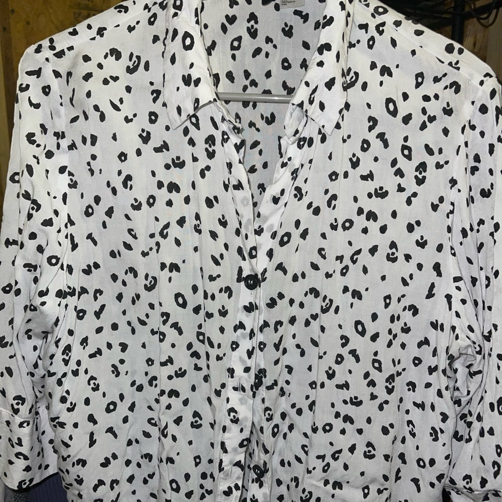 Cheetah button up